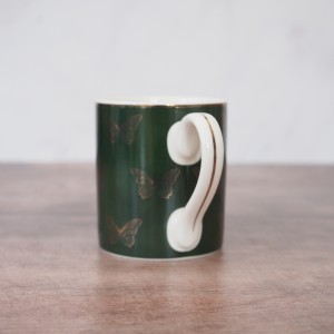 Mikasa Butterflies Porcelain Green Mug 