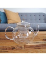 1.1L Modern Glass Loose Leaf Teapot with 2 infusers