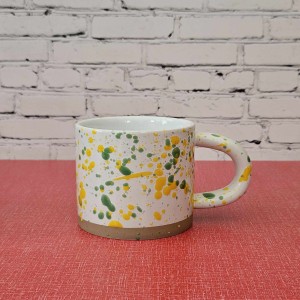 360ml Multicoloured Green And Yellow Coffee And Tea Mug 360ml Multicoloured Green And Yellow Coffee And Tea Mug