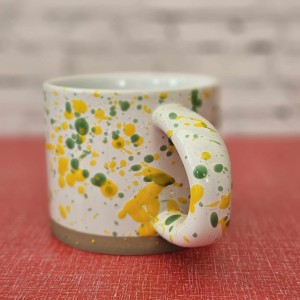 360ml Multicoloured Green And Yellow Coffee And Tea Mug 360ml Multicoloured Green And Yellow Coffee And Tea Mug