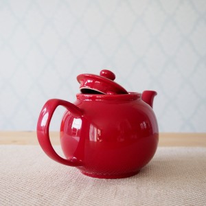 1100l Fine Stoneware Vibrant Red Teapot 1100l Fine Stoneware Vibrant Red Teapot