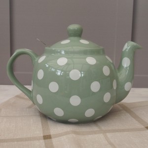 London Pottery Globe Teapot Glossy Red with White Polka Dots 2 Cup Capacity  