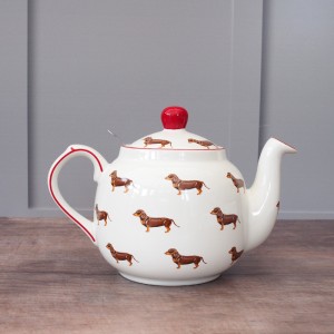 4 Cup London Pottery Farmhouse Dog Teapot With Infuser 4 Cup London Pottery Farmhouse Dog Teapot With Infuser