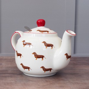 4 Cup London Pottery Farmhouse Dog Teapot With Infuser 4 Cup London Pottery Farmhouse Dog Teapot With Infuser