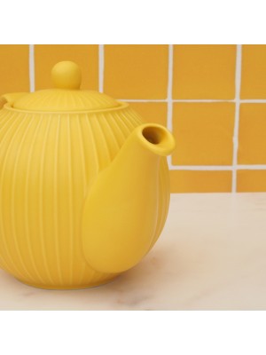 900ml London Pottery Yellow Textured Teapot
