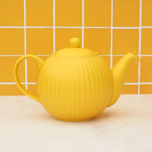 900ml London Pottery Yellow Textured Teapot