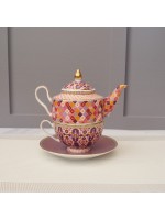 Maxwell And Williams Rose Tea For One Teapot Set With Cup And Saucer