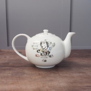 1.1l Alice In Wonderland Large Fine China Teapot 1.1l Alice In Wonderland Large Fine China Teapot