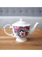 4 Cups Ashley Thomas Porcelain Teapot For Loose Leaf Tea And Teabags 