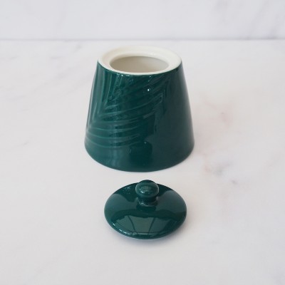 Bali Dark Green Porcelain Sugar Pot