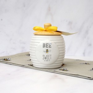 Bee Sweet Sugar Pot Cute Bee Sugar Pot