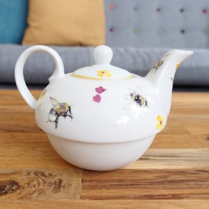 Busy Bees Ceramic Teapot For One  Busy Bees Ceramic Teapot For One