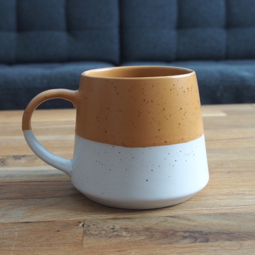 370ml Dipped 2 Tone Mug For Tea Or Coffee Colour Options Available