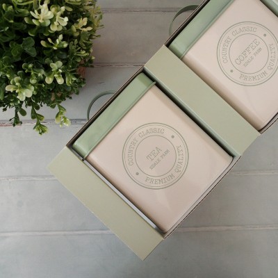 Sugar Tea And Coffee Storage Tins Set Of Three