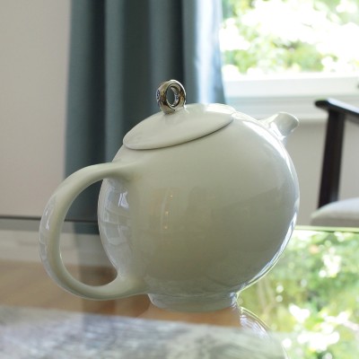 600ml White Eva Porcelain Teapot With Infuser
