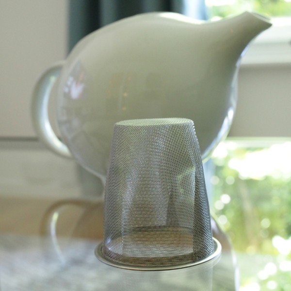 600ml White Eva Porcelain Teapot With Infuser