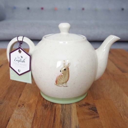 800ml Fine Stoneware Edale Hare Teapot