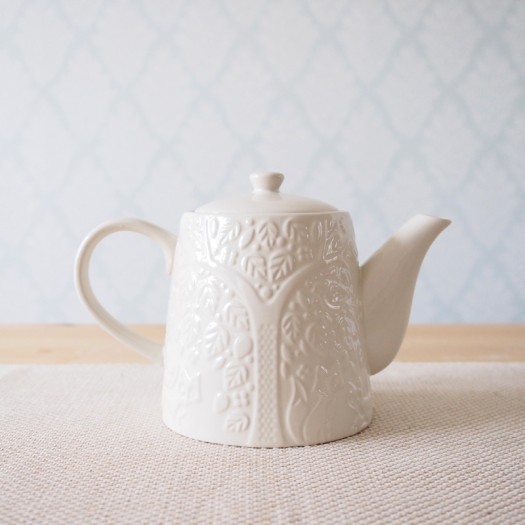 1l In The Forest White Durable Teapot By Mason Cash