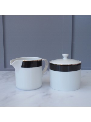 Mikasa Delux Deco Sugar Pot And Creamer Set