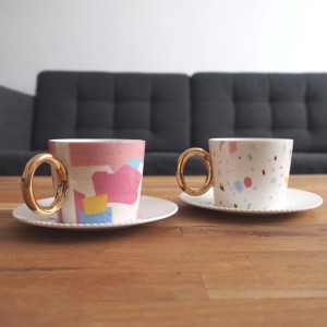 Miami 2 Cups And Saucers Set Miami 2 Cups And Saucers Set