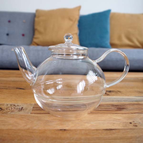Tea For One Glass Teapot With A Cup And Infuser For Loose Leaf Teas