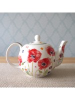 1L Poppy Field Fine China Teapot 