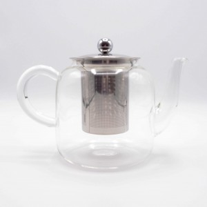 Charbrew Glass Tea Pot 400ml Borosilicate Glass Tea Pots Tea Strainer for Loose Leaf Tea 